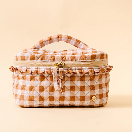 Maple Gingham Cosmetic Bag