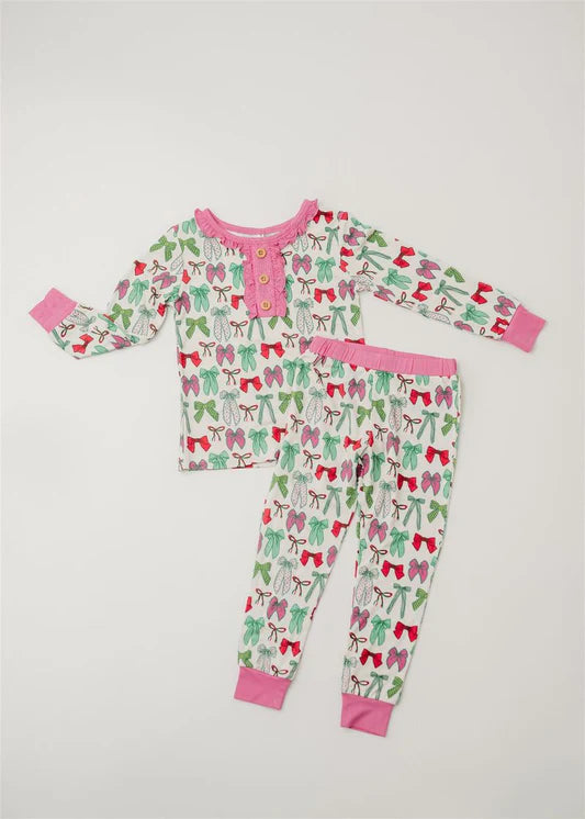 Rockin Royalty Holly Jolly Bows Toddler
