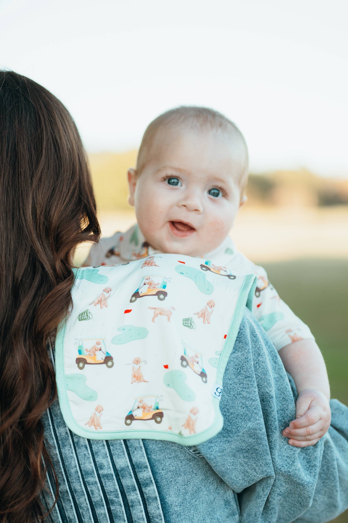 Goosies Barks & Birdies Burp Cloth Set