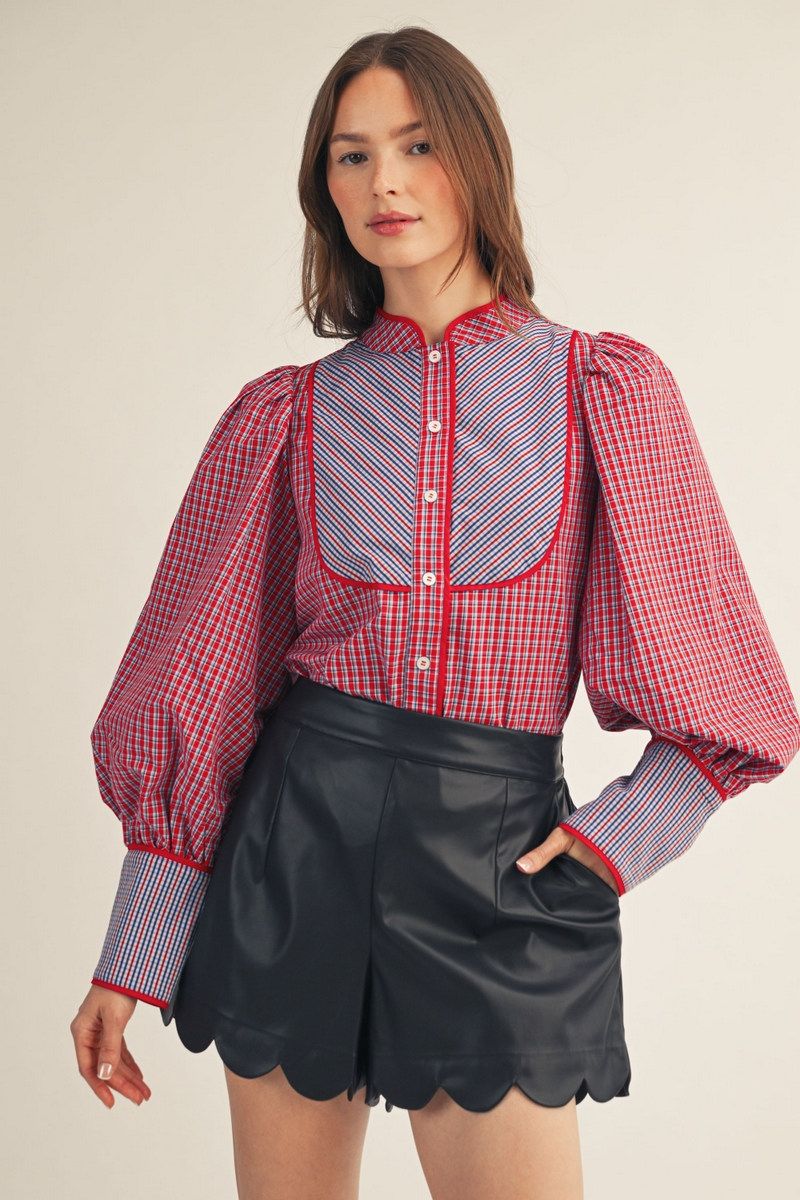 Hometown Plaid Top