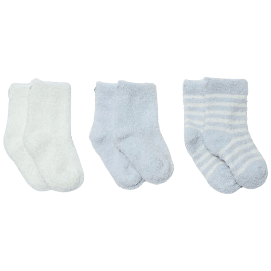 Barefoot Dreams Infant 3pk Socks