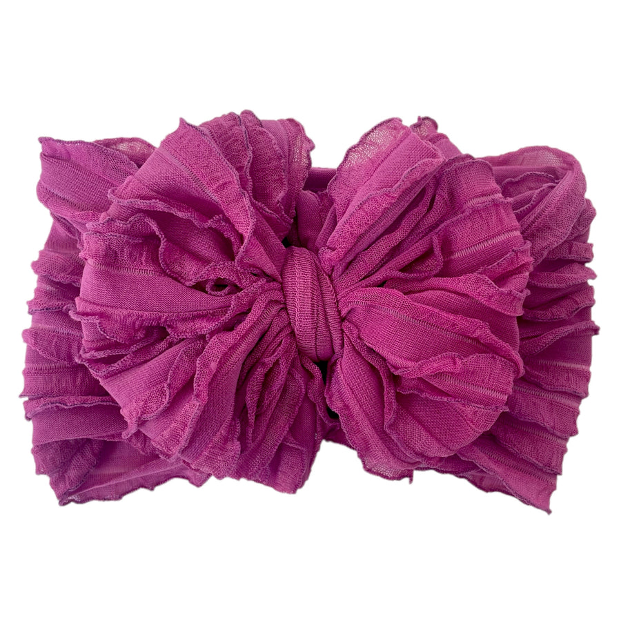 Rockin Royalty Ruffled Headband Bows