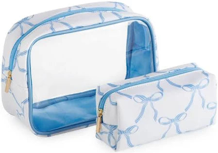 Blue Bow Set/2 Cosmetics Case