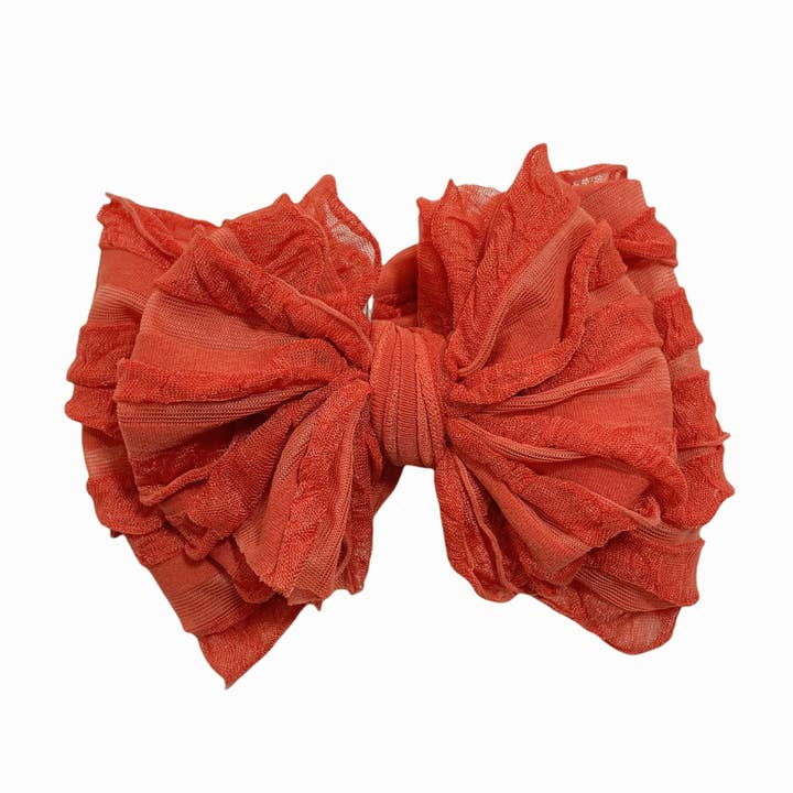 In Awe by Rockin Royalty Ruffled Headband Bows
