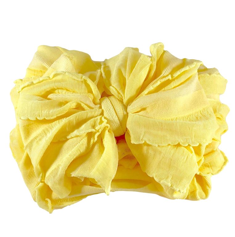 Rockin Royalty Ruffled Headband Bows