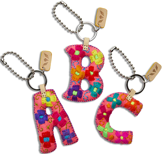 Consuela Pink Felt Letter Charms