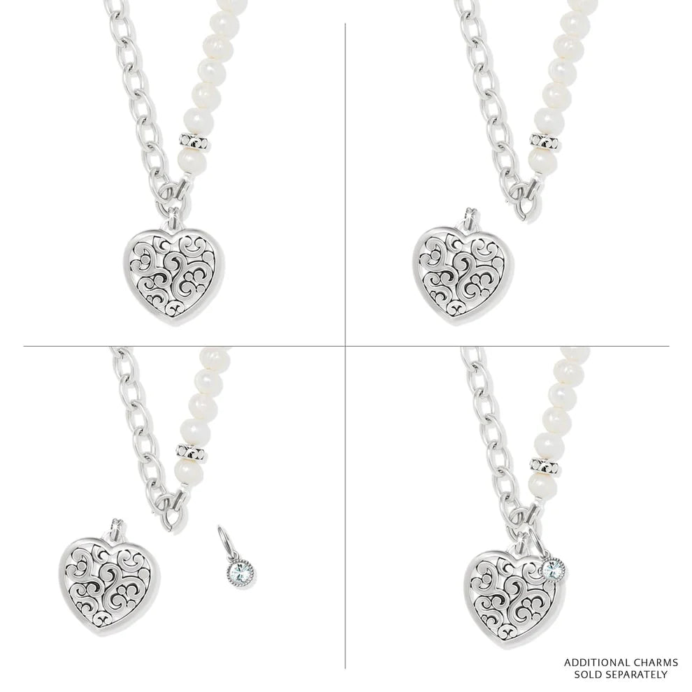 Brighton Contempo Heart Pearl Charm JM7675