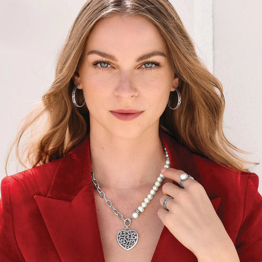 Brighton Contempo Heart Pearl Charm JM7675