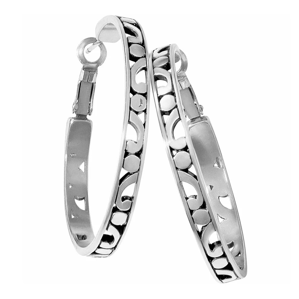 Brighton Contempo Large Hoop - Silver JE8180