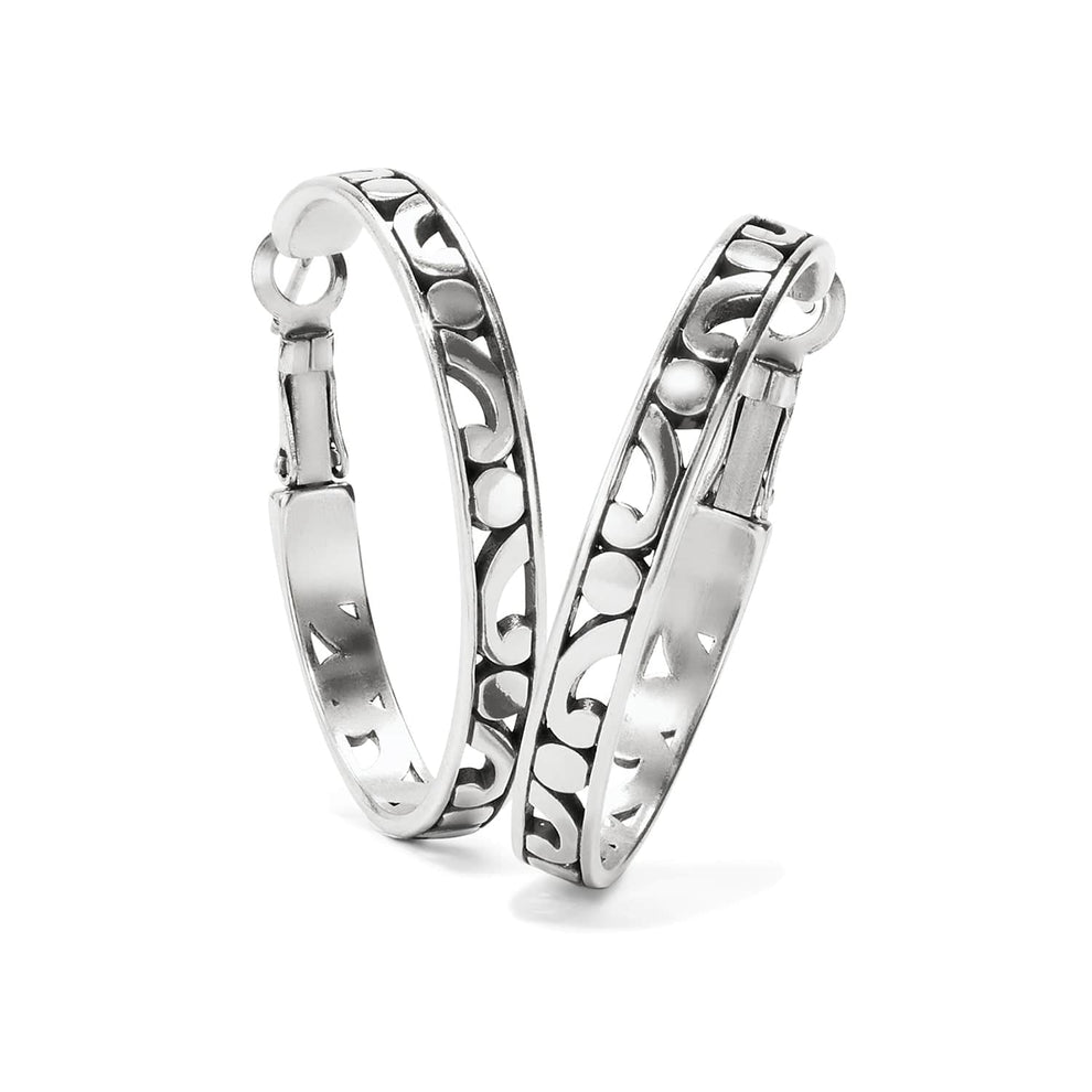 Brighton Contempo Medium Silver Hoop   JE9720