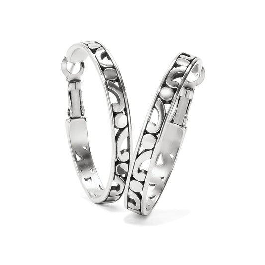 Brighton Contempo Medium Silver Hoop   JE9720