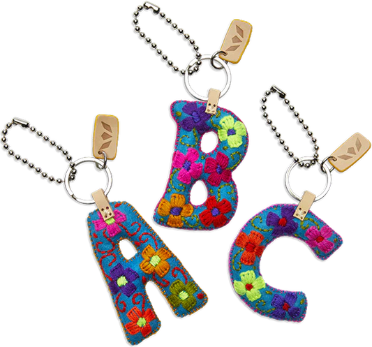 Consuela Turquoise Felt Letter Charms