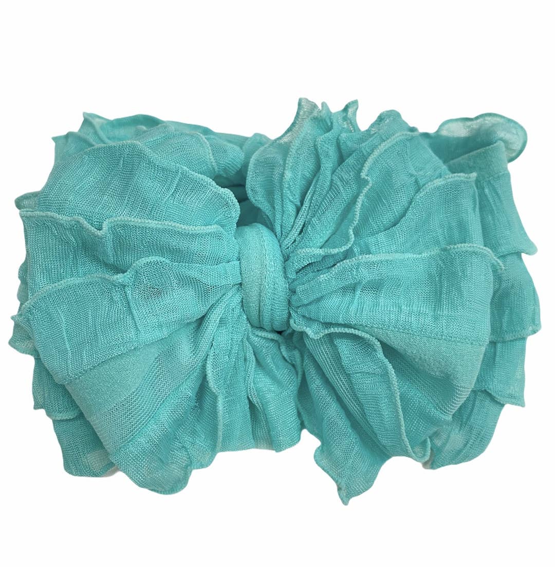 In Awe by Rockin Royalty Ruffled Headband Bows