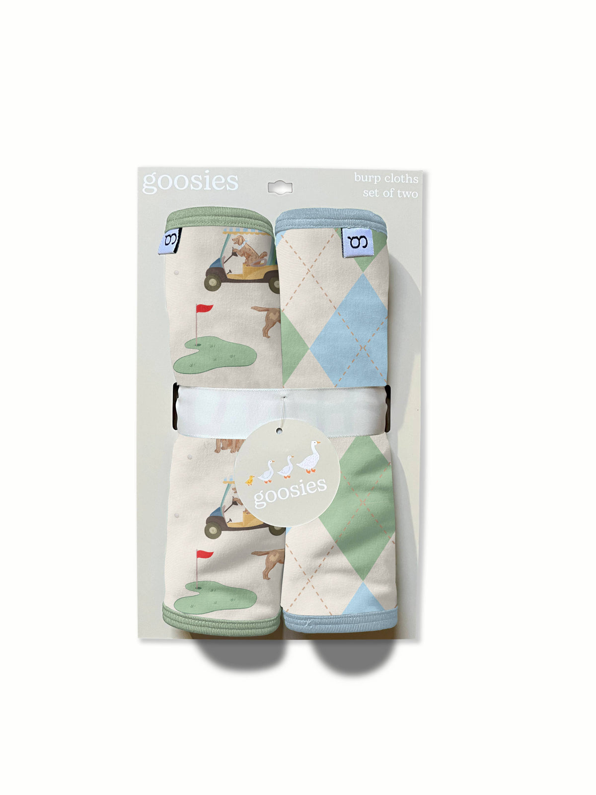 Goosies Barks & Birdies Burp Cloth Set