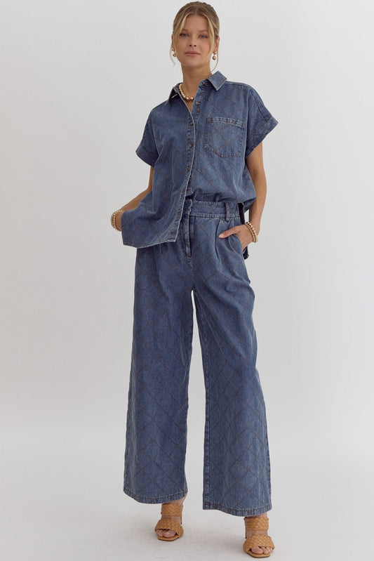 Denim Diamond Pant