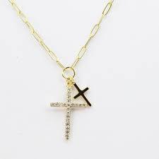 TJ Double Cross Necklace
