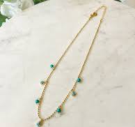 Turquoise Teardrop Necklace
