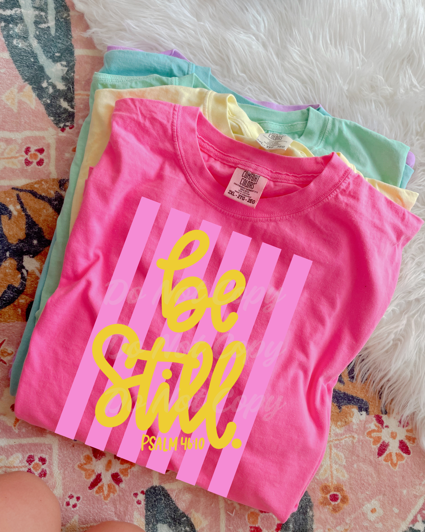 Be Still Tee (Neon Pink)