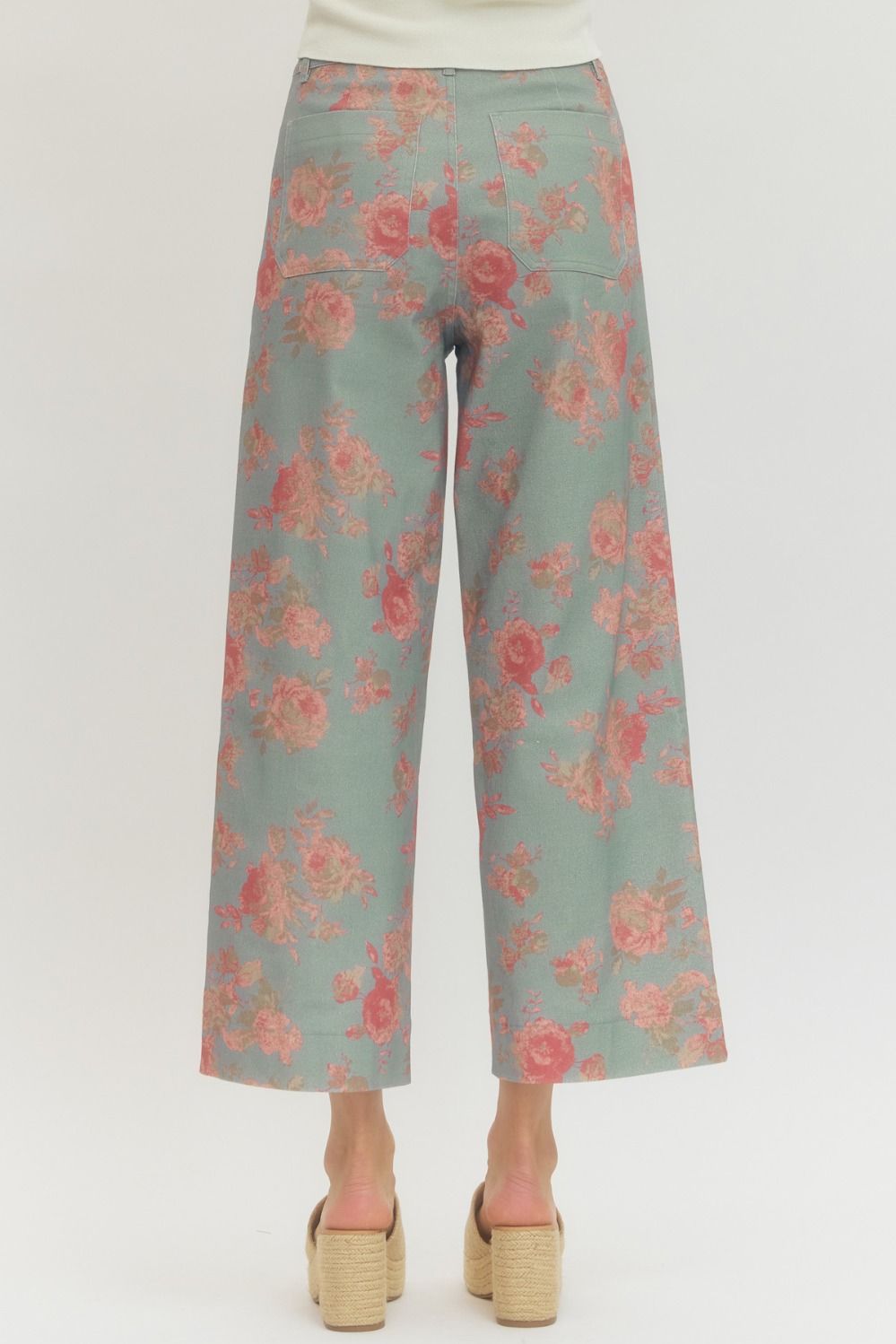 Easy Blue Floral Pants