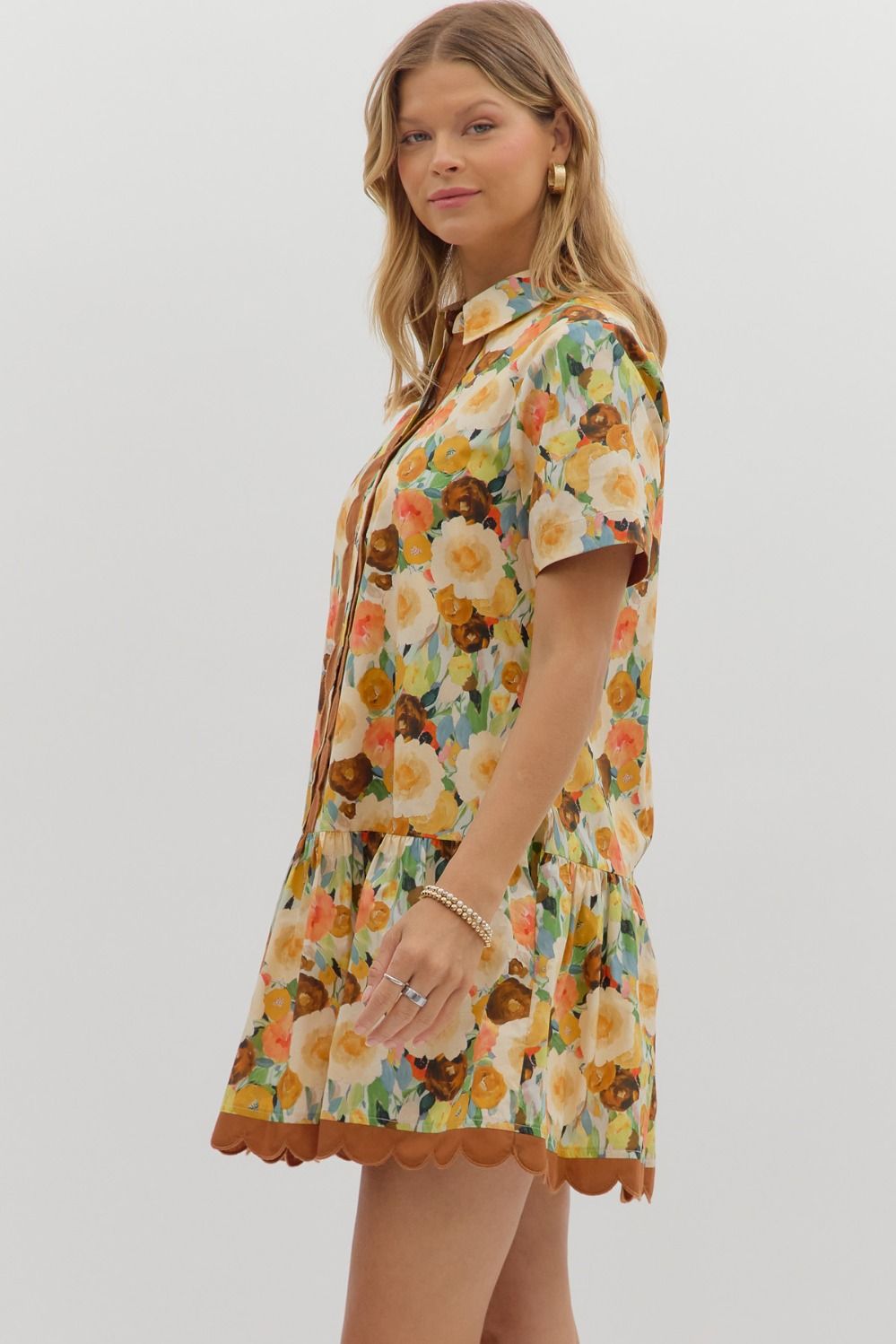 Caramel Bloom Dress