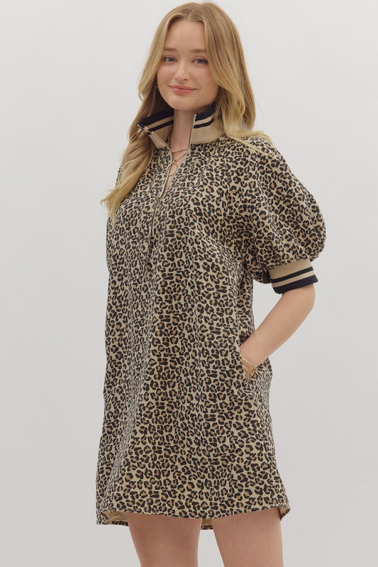Wild About You Puff Sleeve Dress