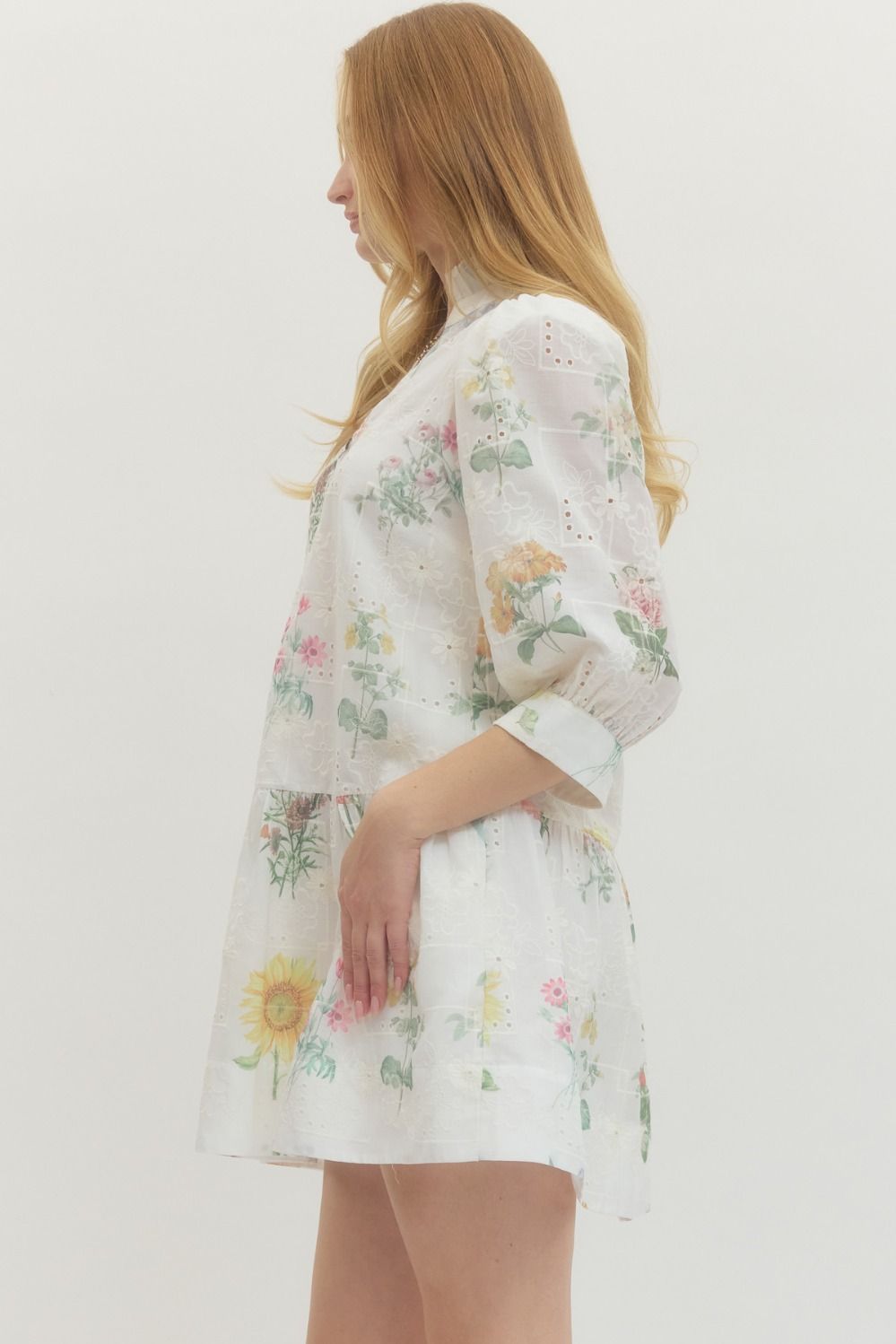 Golden Petals Dress