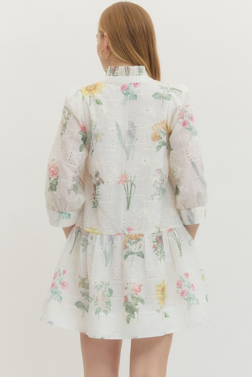 Golden Petals Dress