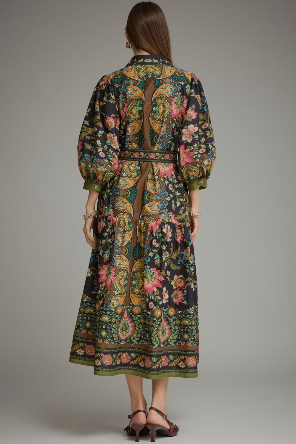 Autumn in Bloom Midi Dress