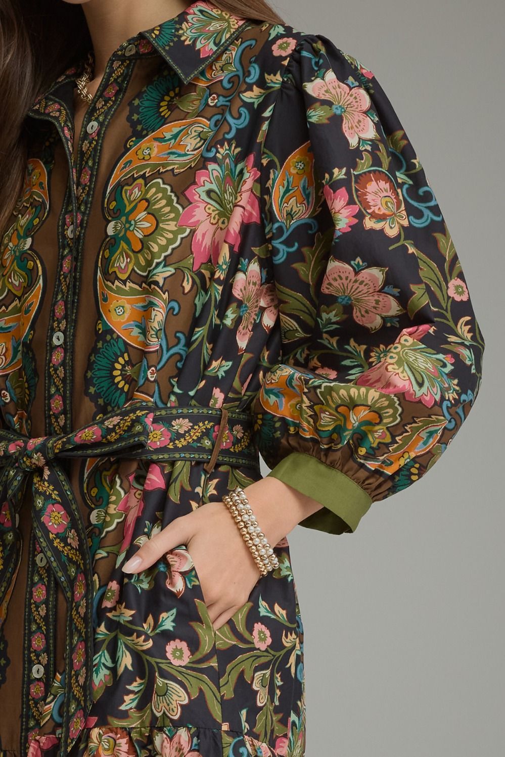 Autumn in Bloom Midi Dress