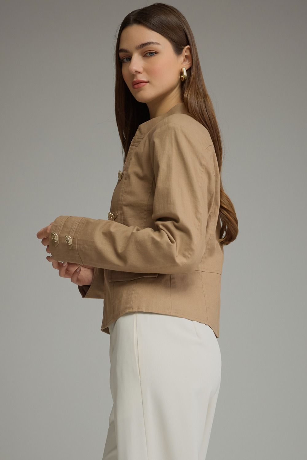 Cafe Latte Jean Jacket