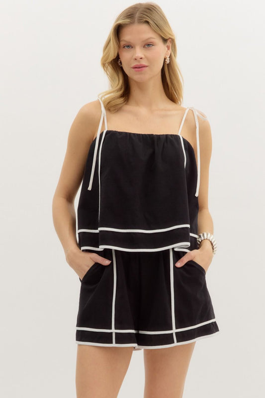 Tuxedo Charm Romper