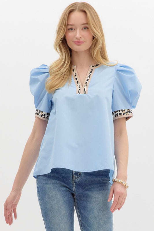 Kelly Light Blue Top