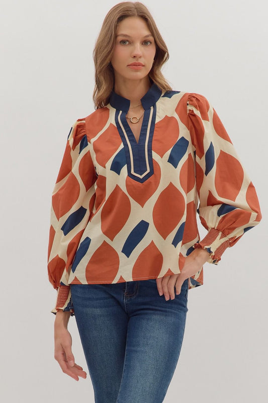 Canyon Tiles Blouse