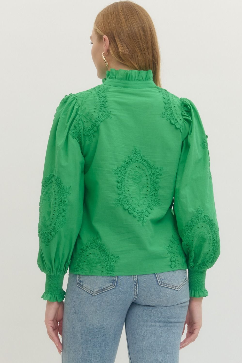 Timeless Thread Green Top