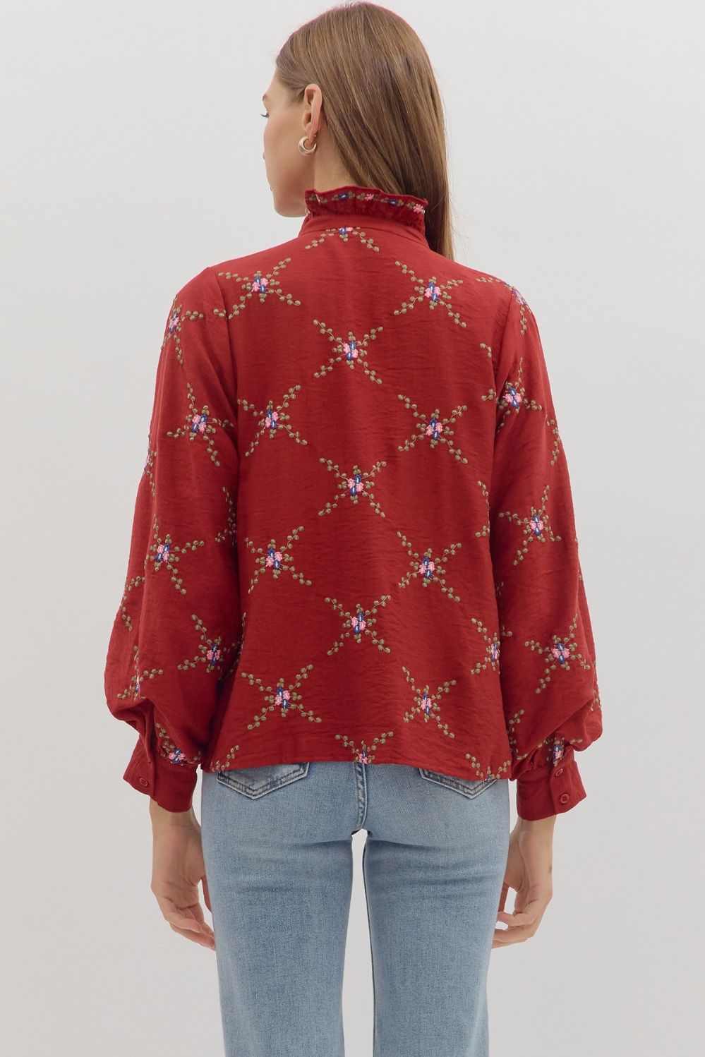 Elle Embroidered Top