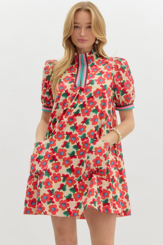 Retro Floral Dress