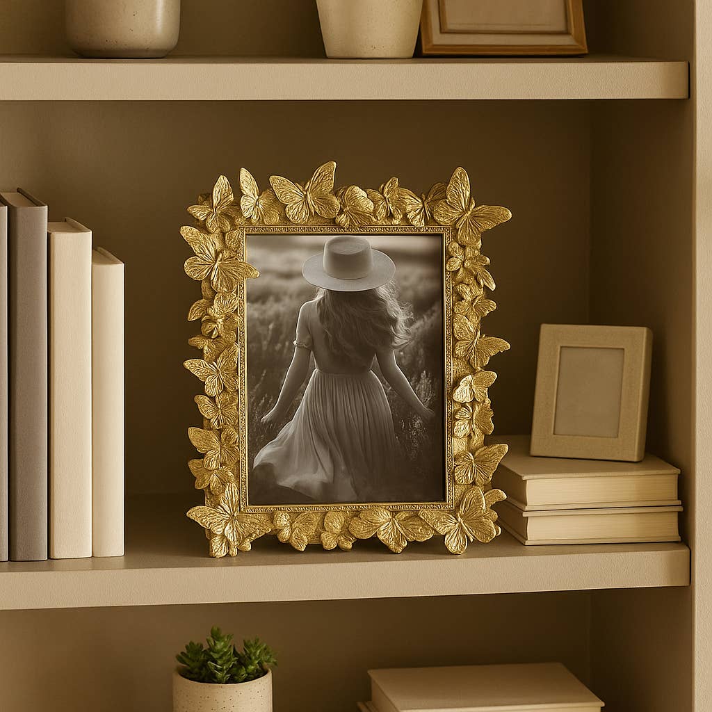 Butterfly Gold Frame  5x7 in.