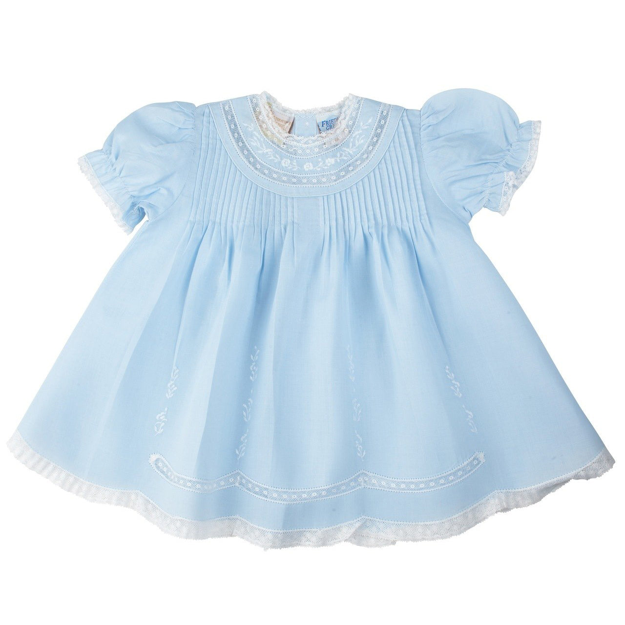 Feltman Blue Lace Trim Slip Dress  #1606