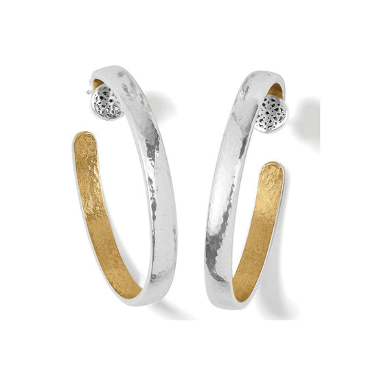 Brighton Ferrara Entrata Medium Hoop Earrings Silver