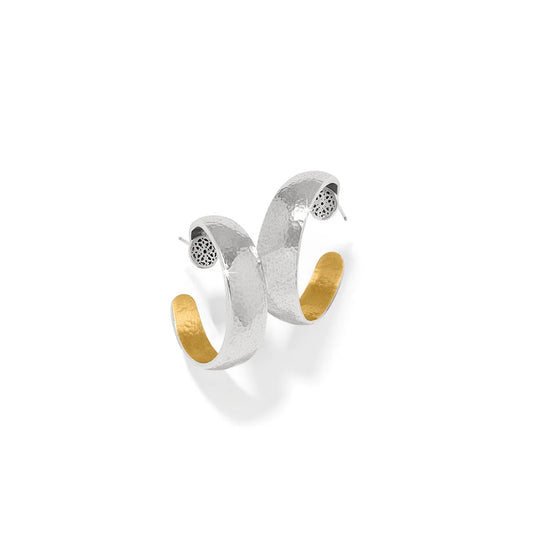 Brighton Ferrara Moon Hoops JA0093 Silver