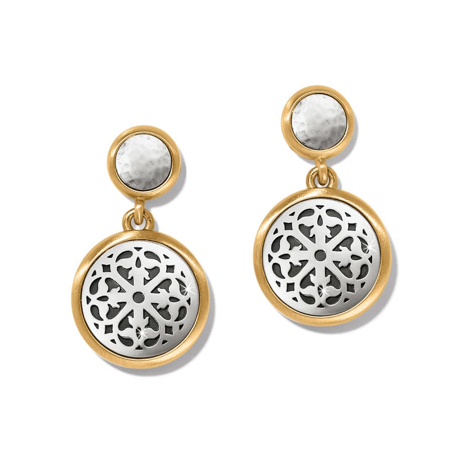 Brighton Two Tone Luce Post Drop Earrings