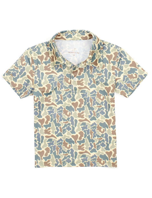 Properly Tied Field Camo Inlet Polo