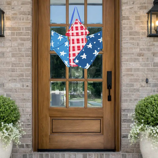 Patriotic Firework Door Hanger
