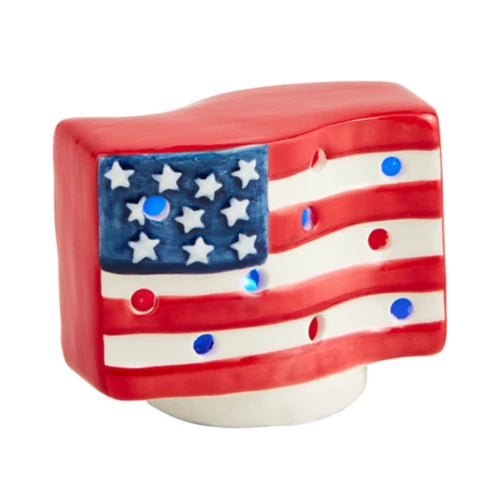 Mud Pie Americana Flag Light Up Sitter