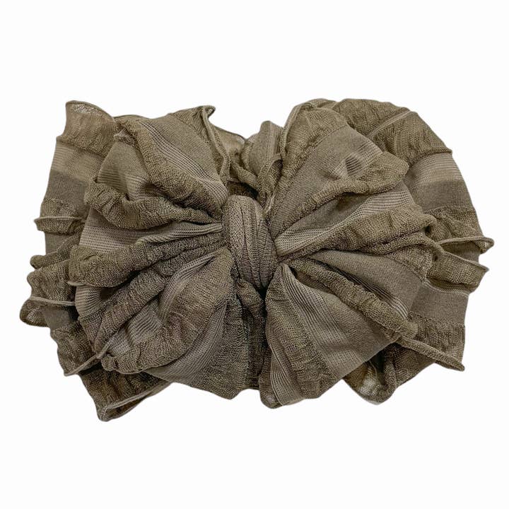 In Awe by Rockin Royalty Ruffled Headband Bows