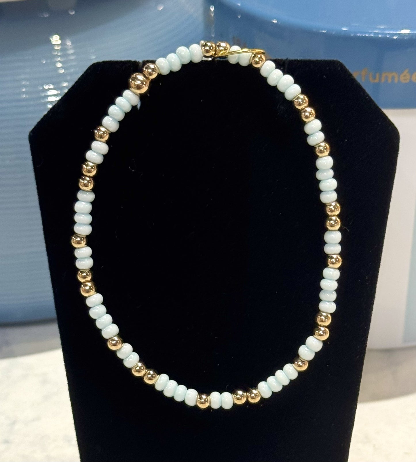 HB Large Seed Bead Irridescent Bracelet