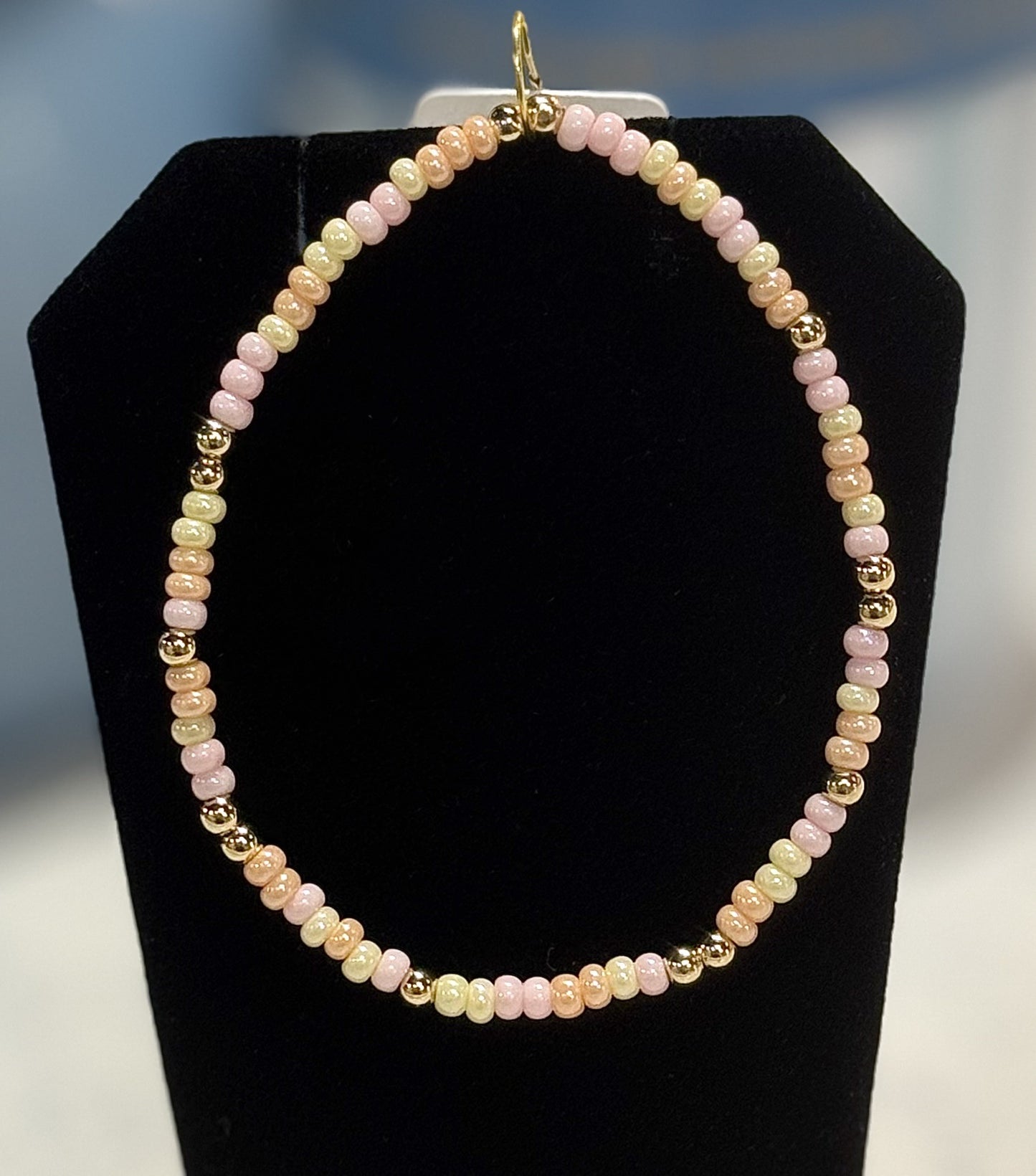 HB Large Seed Bead Irridescent Bracelet