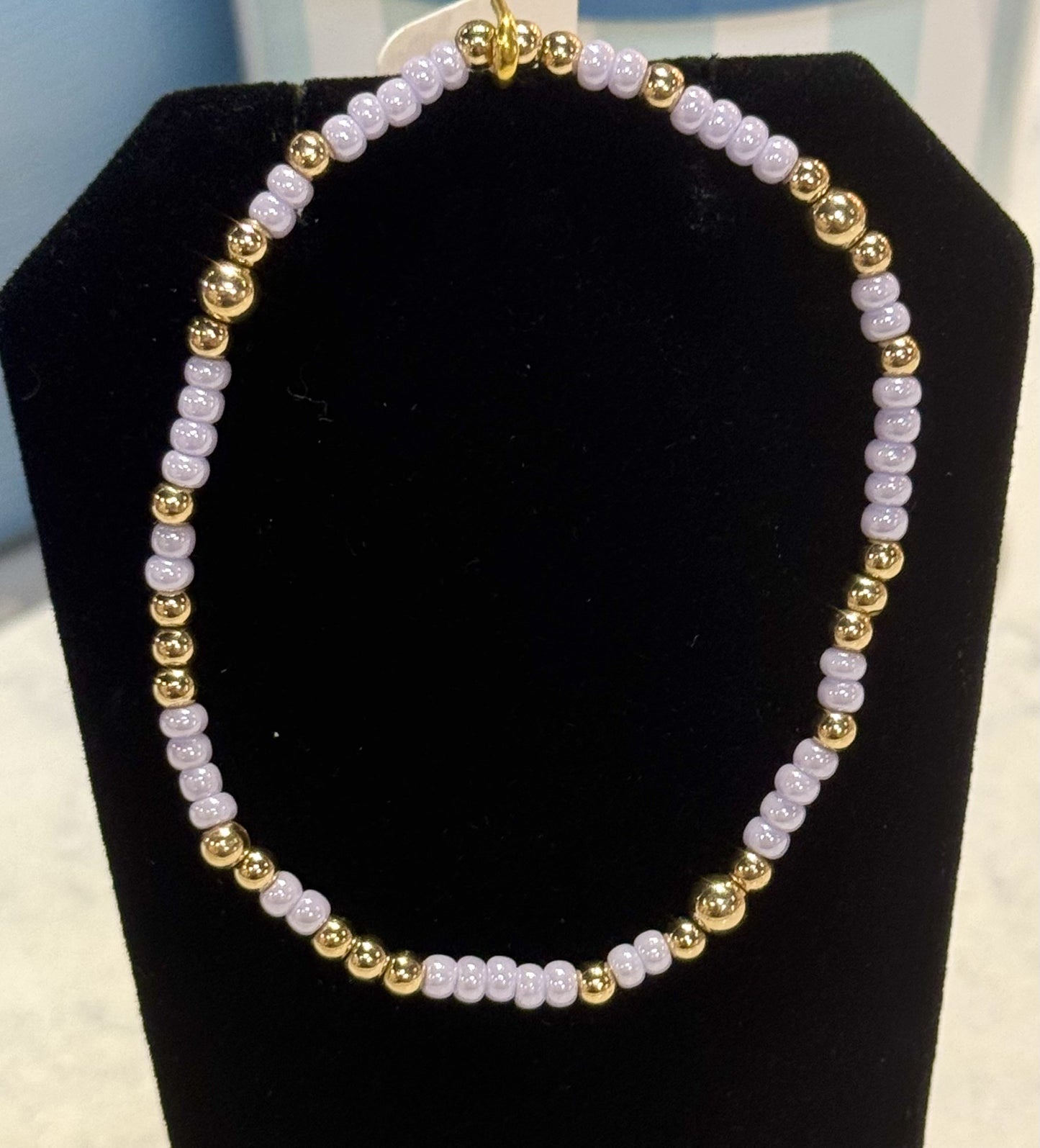 HB Large Seed Bead Irridescent Bracelet