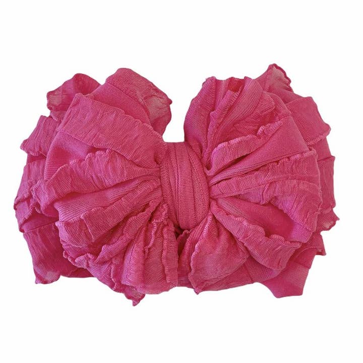 In Awe by Rockin Royalty Ruffled Headband Bows