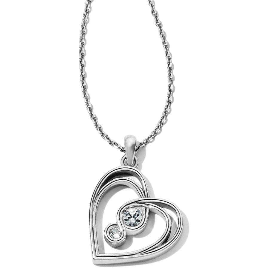 Brighton Infinity Sparkle Petite Heart Necklace JM1551
